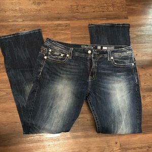 Miss Me size 36, inseam 35 mid rise boot cut
